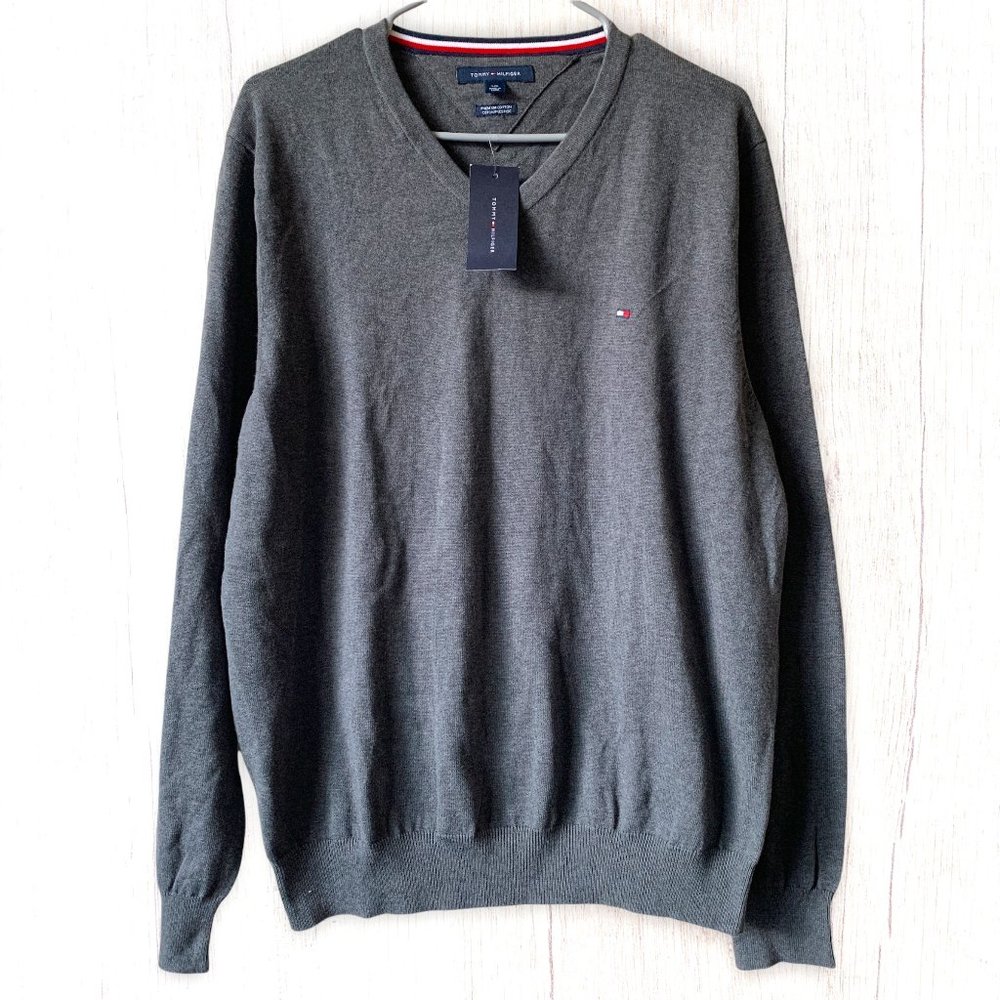 [NEW] Tommy Hilfiger |  Crew-neck Pullover Sweatshirt, L